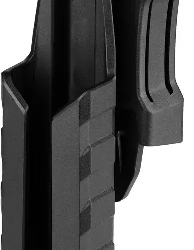 Olight ArkPro holster for secure belt or gear-mounted flashlight carry.