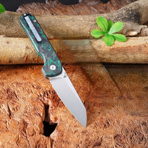 Luminous Carbon Fiber VG-10 Stone Washed Folding Knife