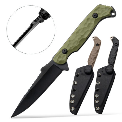 ixed Blade Hunting Knife 3CR13 Steel Blade