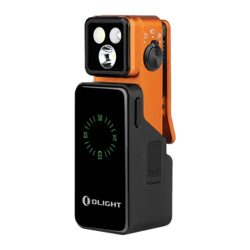 Olight Oclip Pro 2 Premium, orange, with charging dock